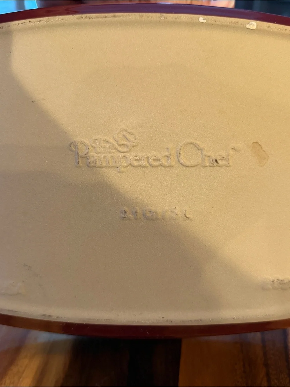 RETIRED Pampered Chef Cranberry Deep Covered Baker